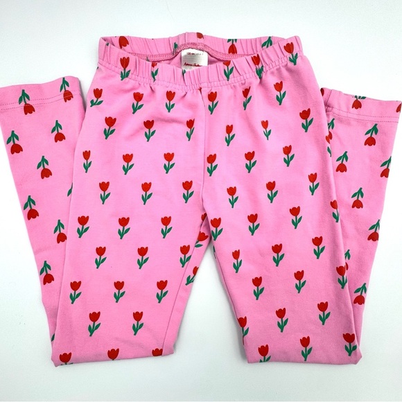 Hanna Andersson Tulip Floral Fondant Pink leggings - Picture 2 of 4